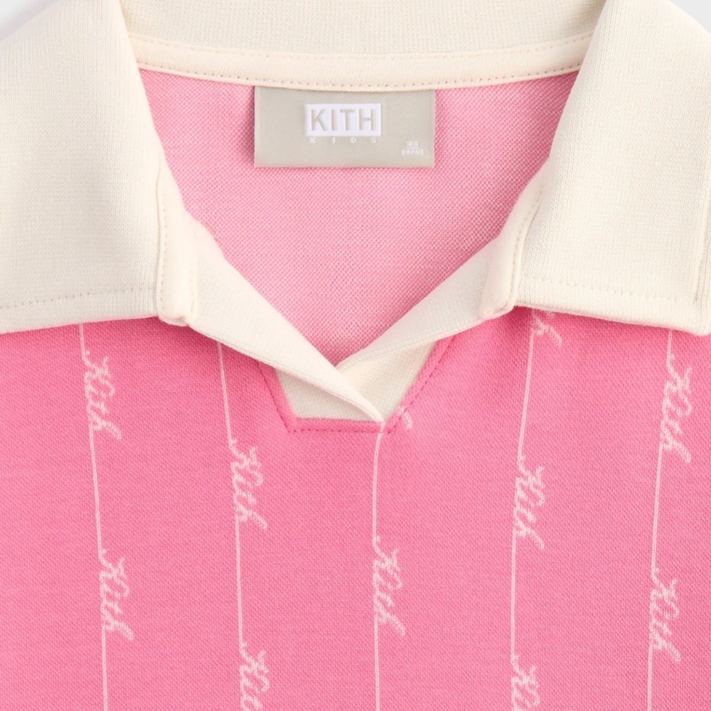 Kith Pink Polo Collar Knit Dress - Picture 2 of 5